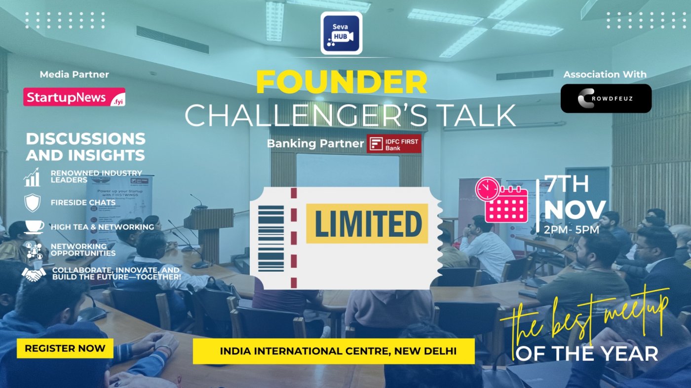 Founder Challenger's Talk - Networking Event | Seva HUB