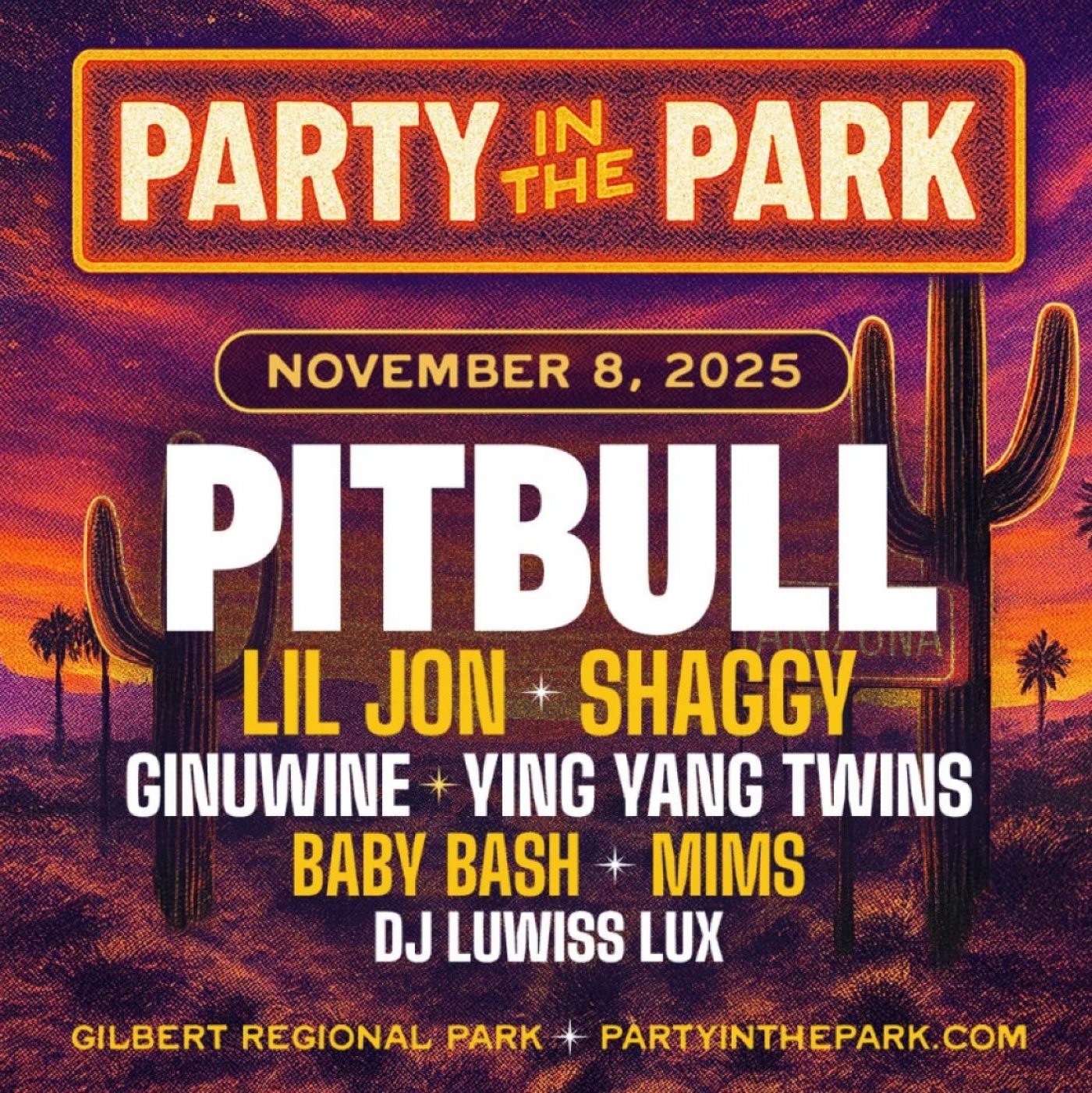 Party In The Park featuring Pitbull, Shaggy & More!