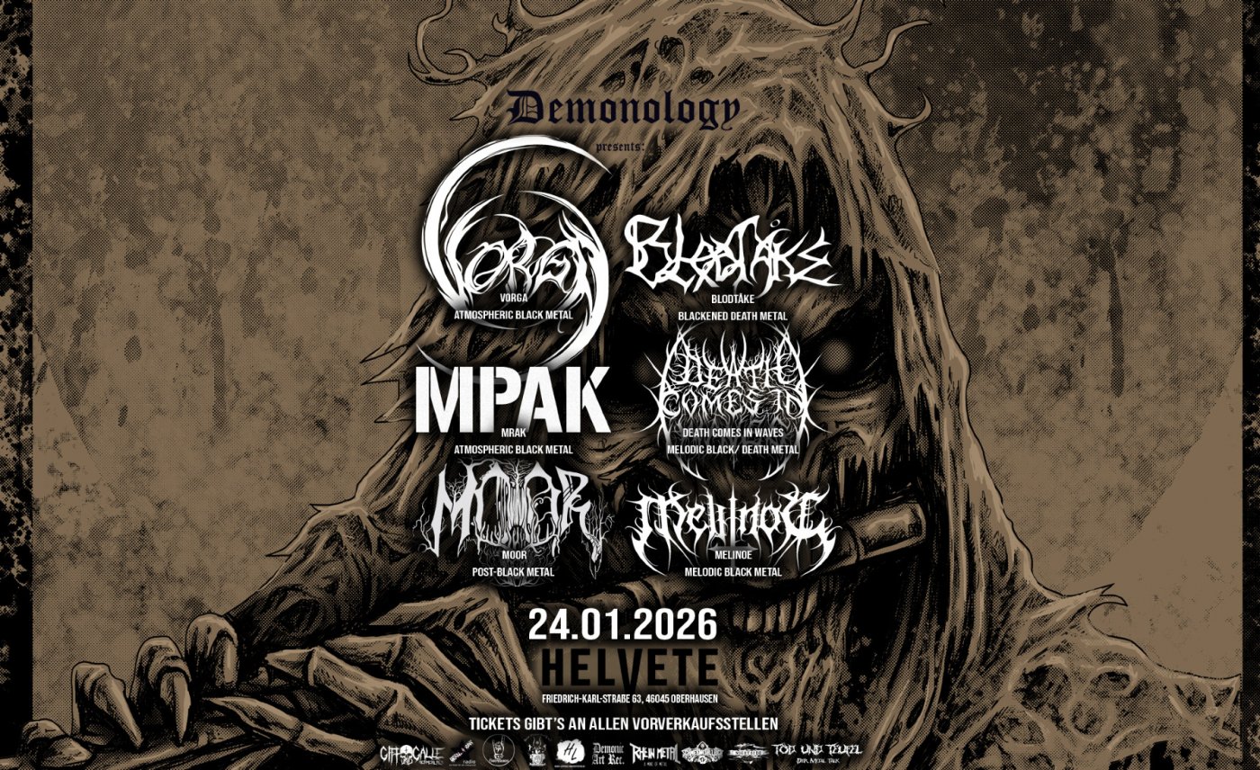 Demonology Fest 2026: Vorga, Blodt\u00e5ke, Mrak, Death Comes In Waves, Moor, Melinoe