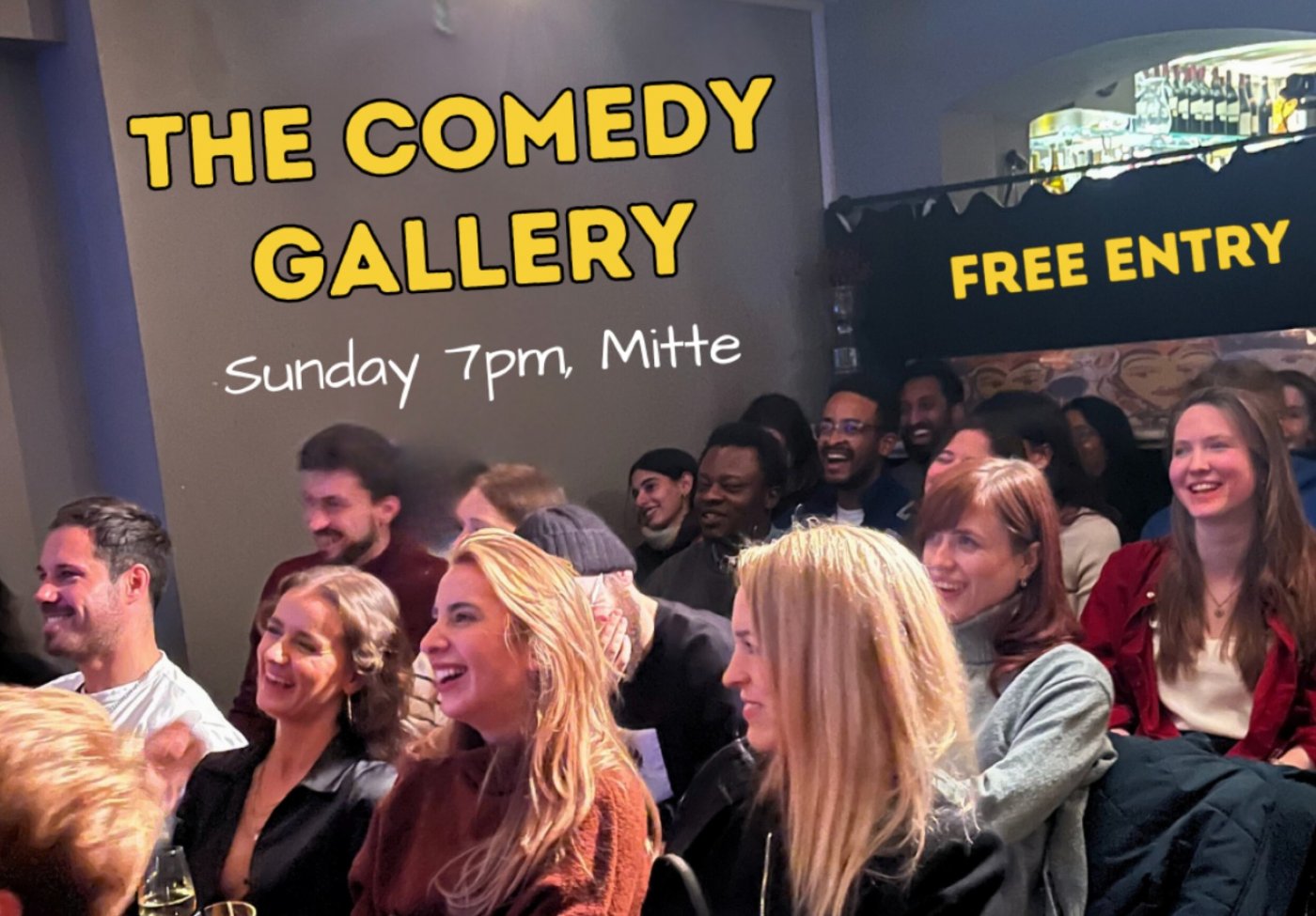Laughs & Drinks in an Art Gallery #Mitte - English Comedy w\/ Jazz Comedy
