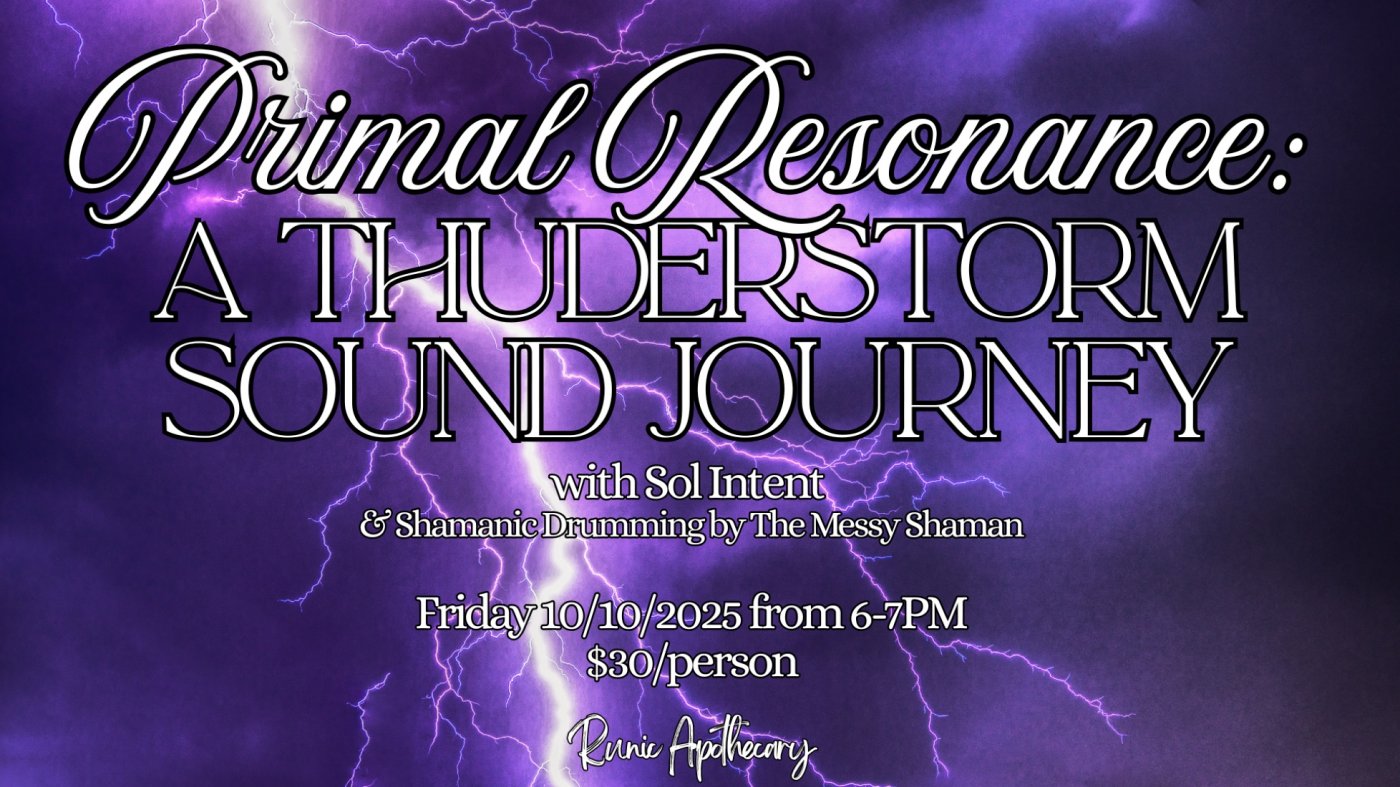Primal Resonance: A Thunderstorm Sound Journey with Sol Intent & Drumming by The Messy Shaman
