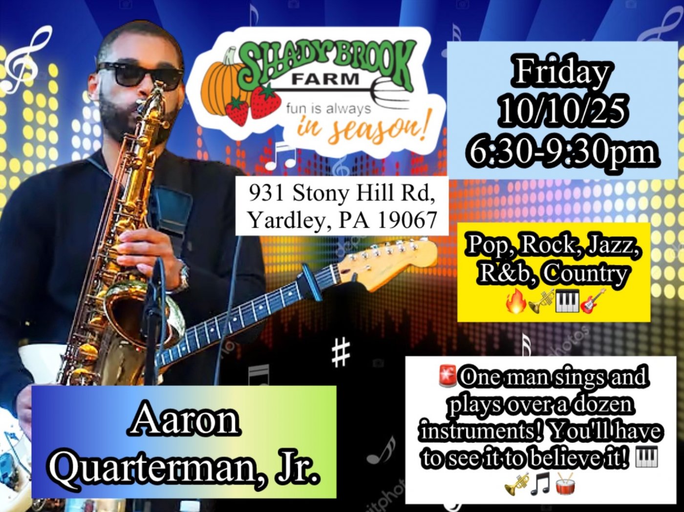 Qman Live Friday Night Show At Shadybrook Farm!