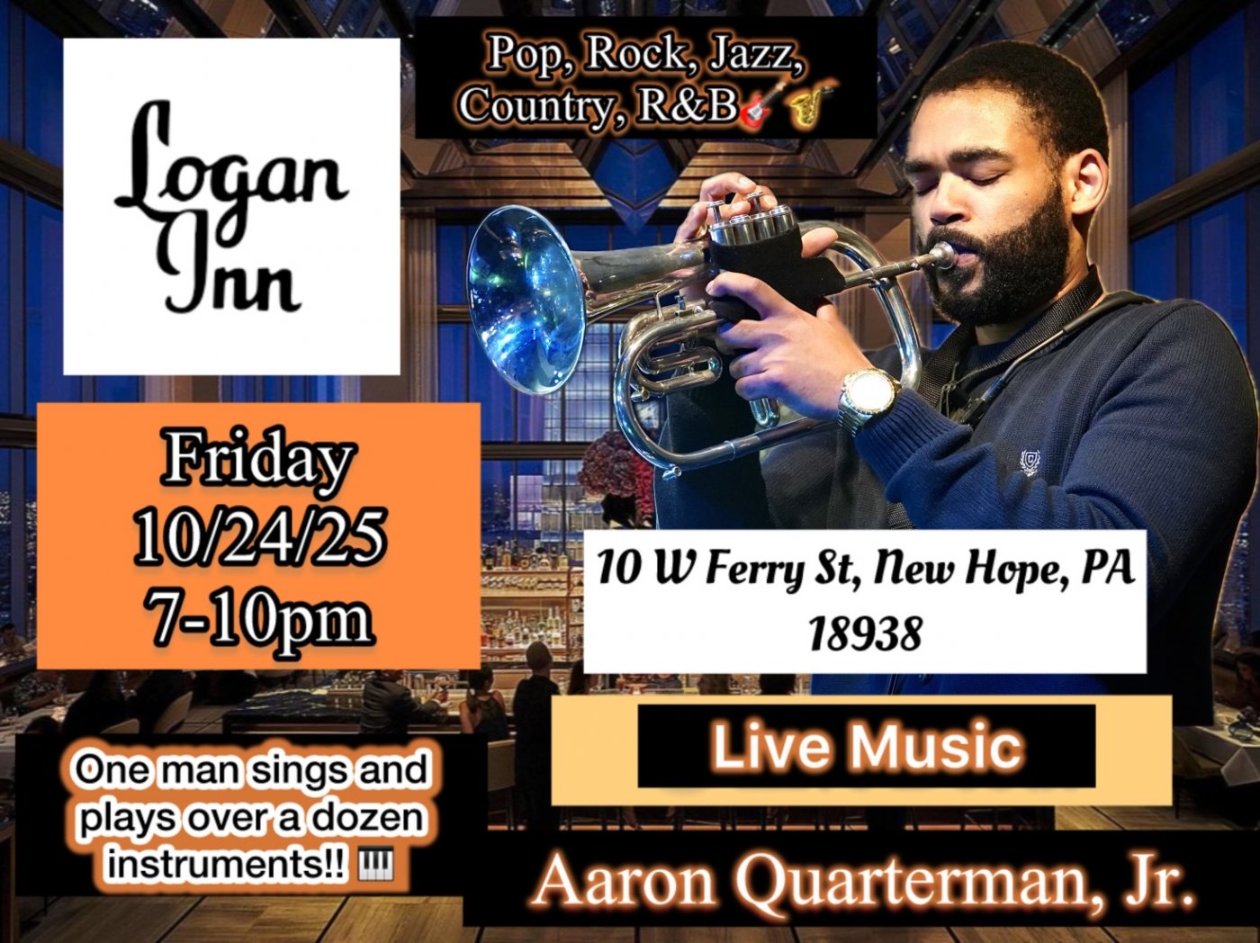 Qman Live Funtober Show At Logan Inn!