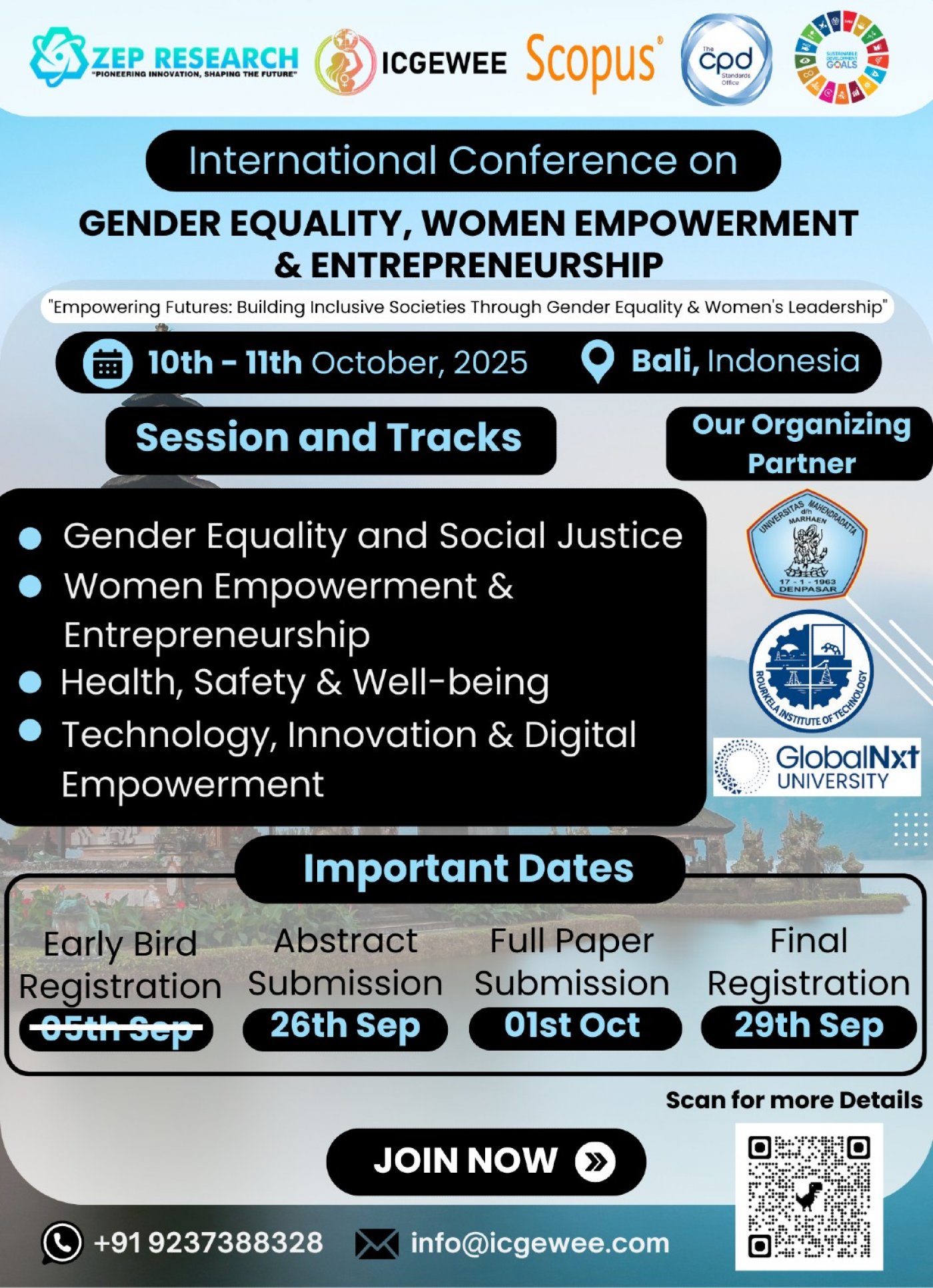 International Conference on Gender Equality, Women Empowerment & Entrepreneurship