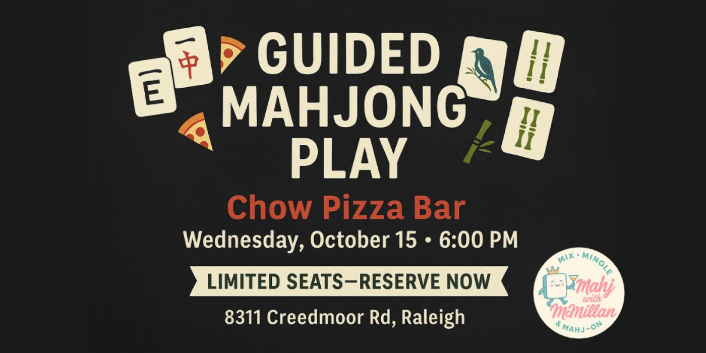 American Mahjong Guided Play @Chow Pizza
