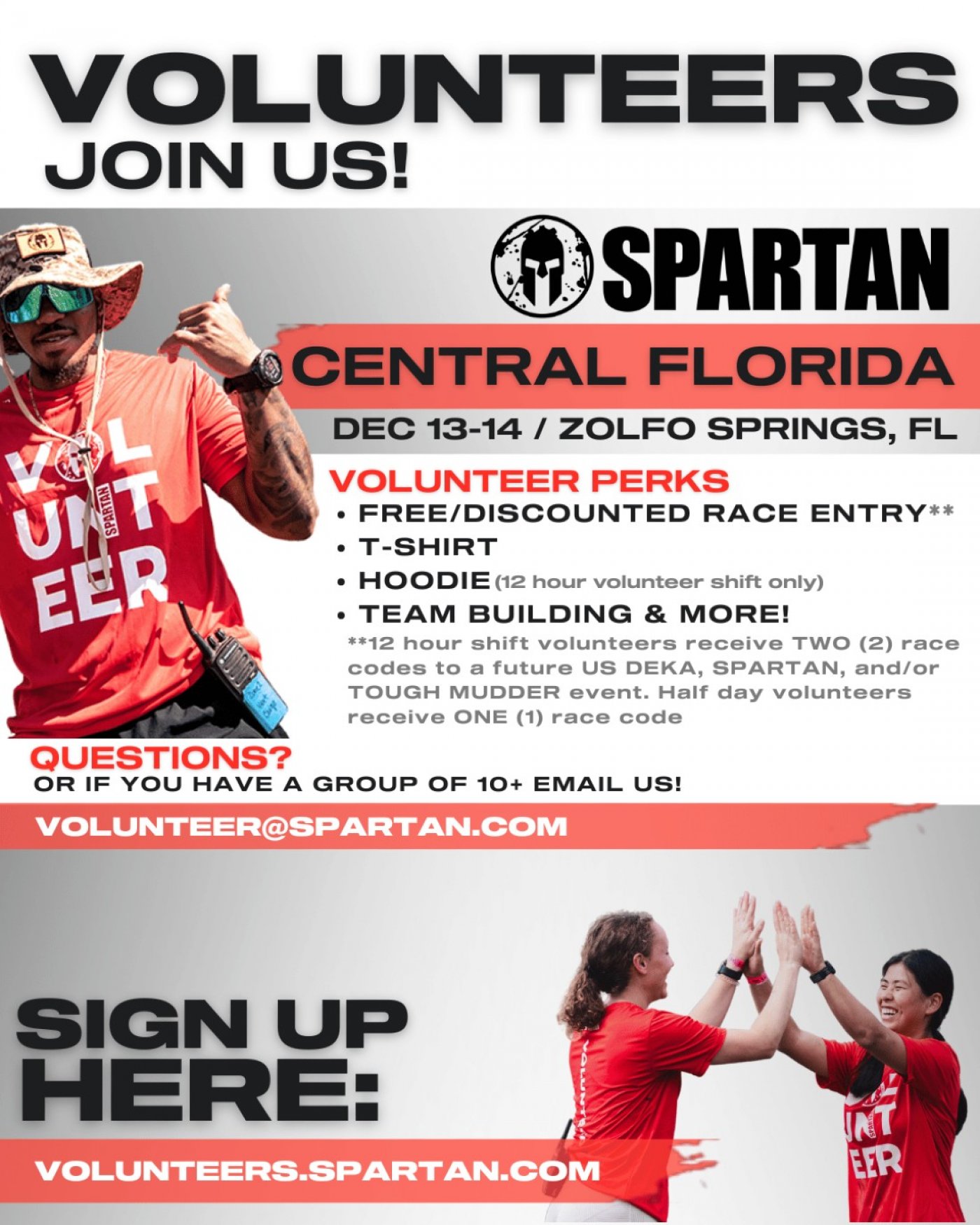 2025 Central Florida Spartan Weekend - Volunteers Needed!