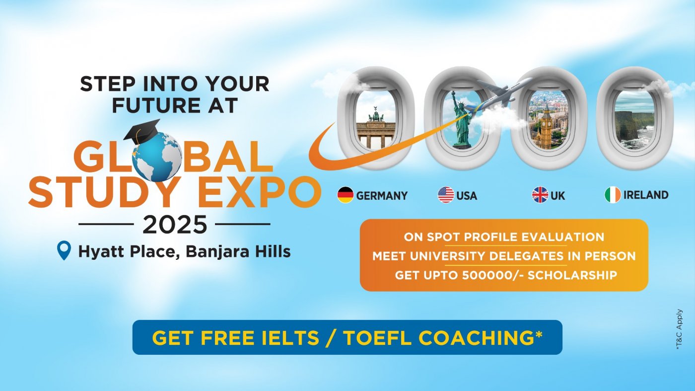 Global Study Expo 2025 | Exclusive Scholarships up to \u20b95 Lakhs \u2013 Don\u2019t Miss Out