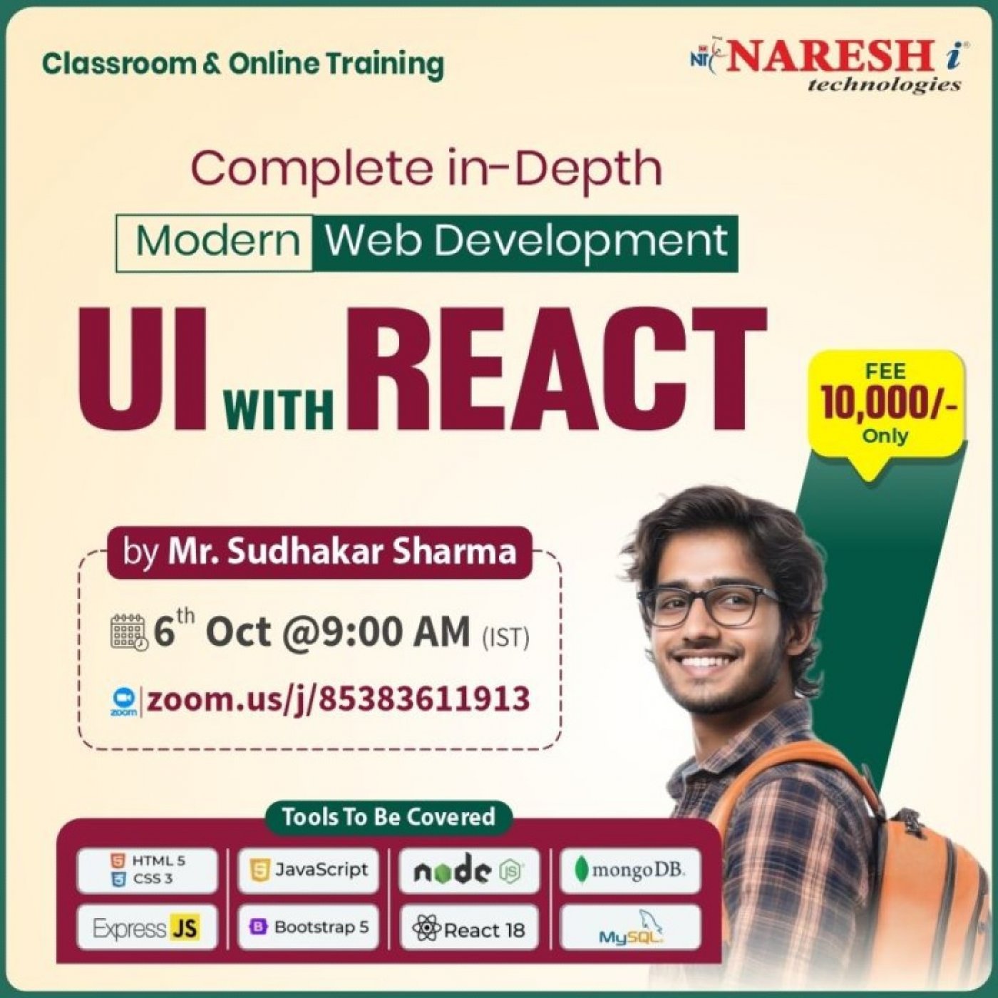 UI Full Stack Web Development with React Js -Naresh IT 
