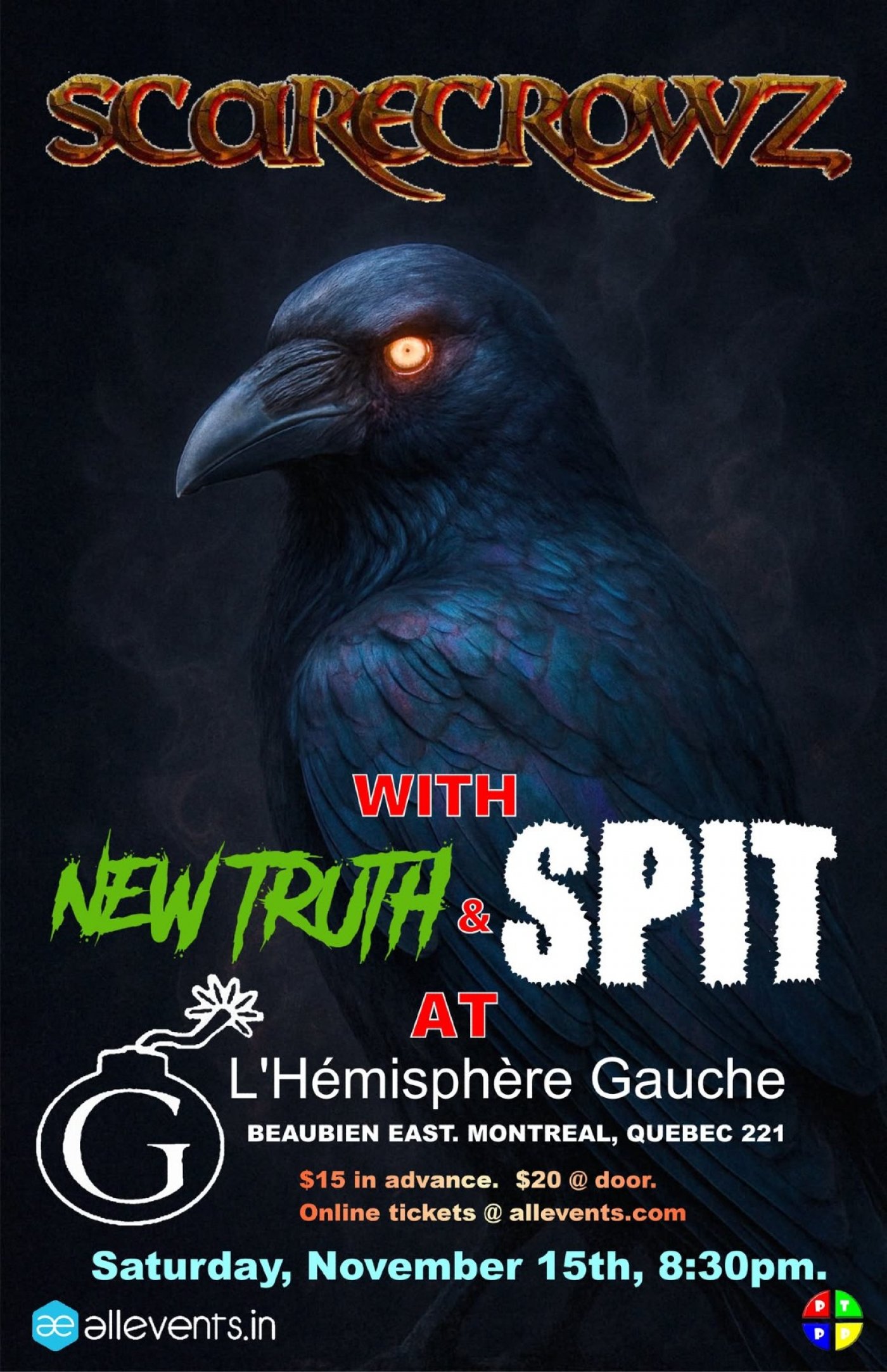 Scarecrowz live @ l'H\u00e9misph\u00e8re Gauche w. New Truth & Spit!