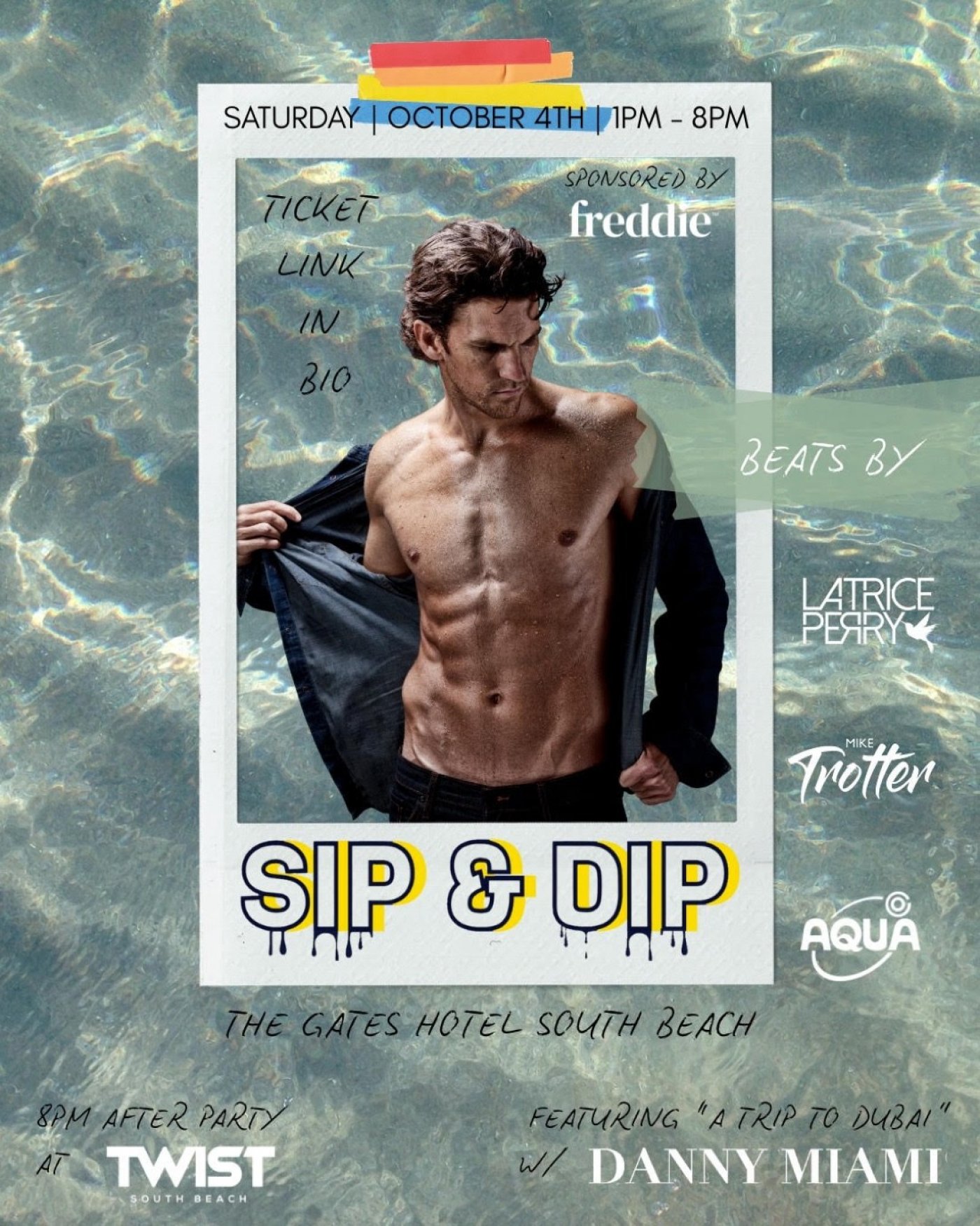 Sip & Dip at The Gates Hotel South Beach with The Shoreline Social