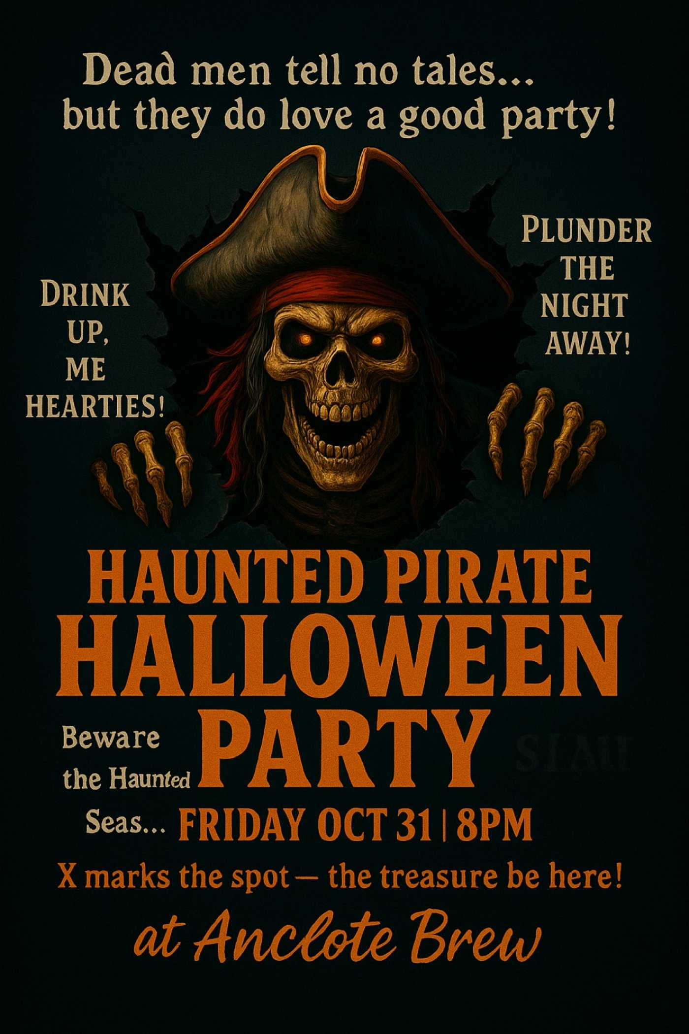 Haunted Pirate Halloween Party at Anclote Brew