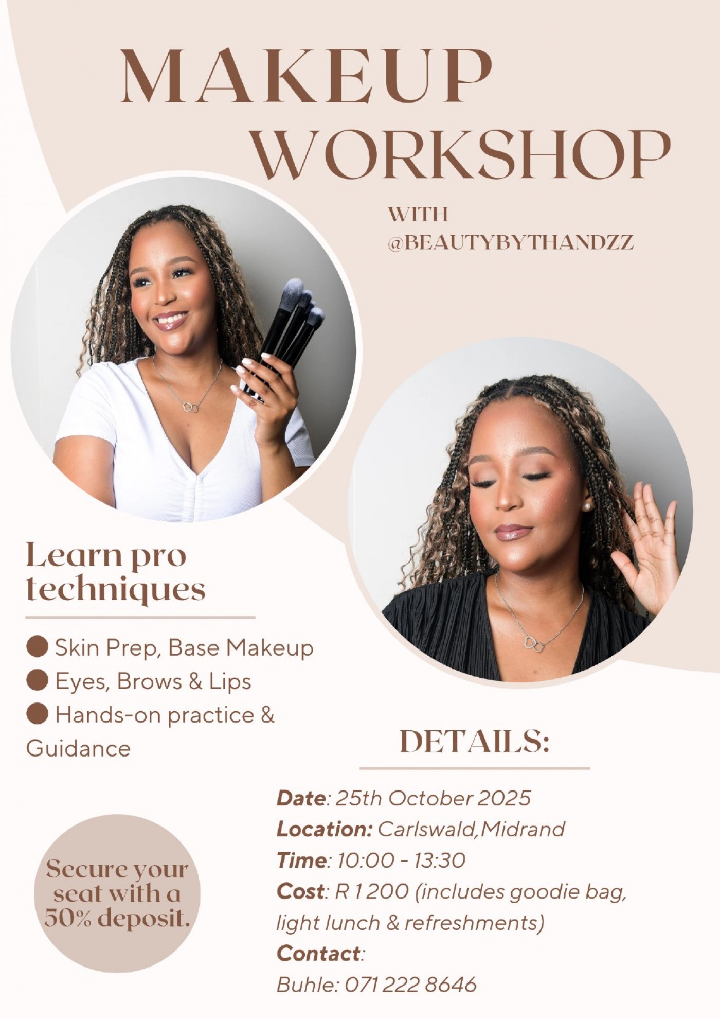 Makeup workshop with Thandz