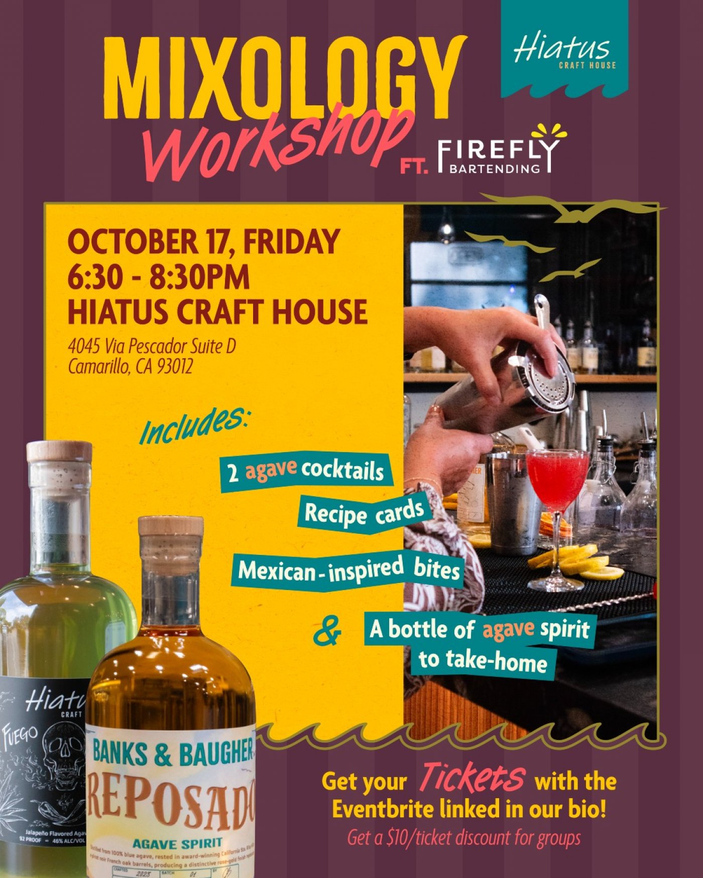 Mixology Workshop @ Hiatus Craft House