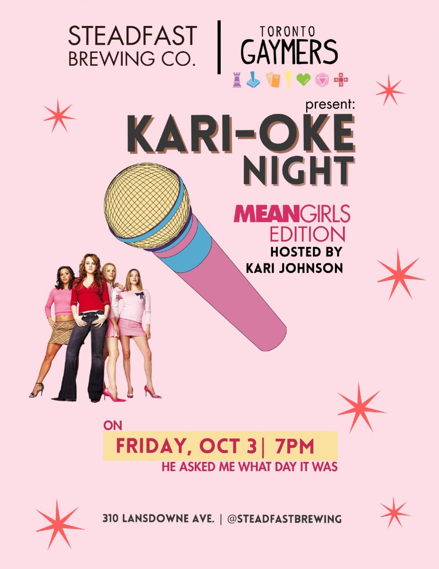 KARAOKE NIGHT AT STEADFAST BREWING! Mean Girls Edition