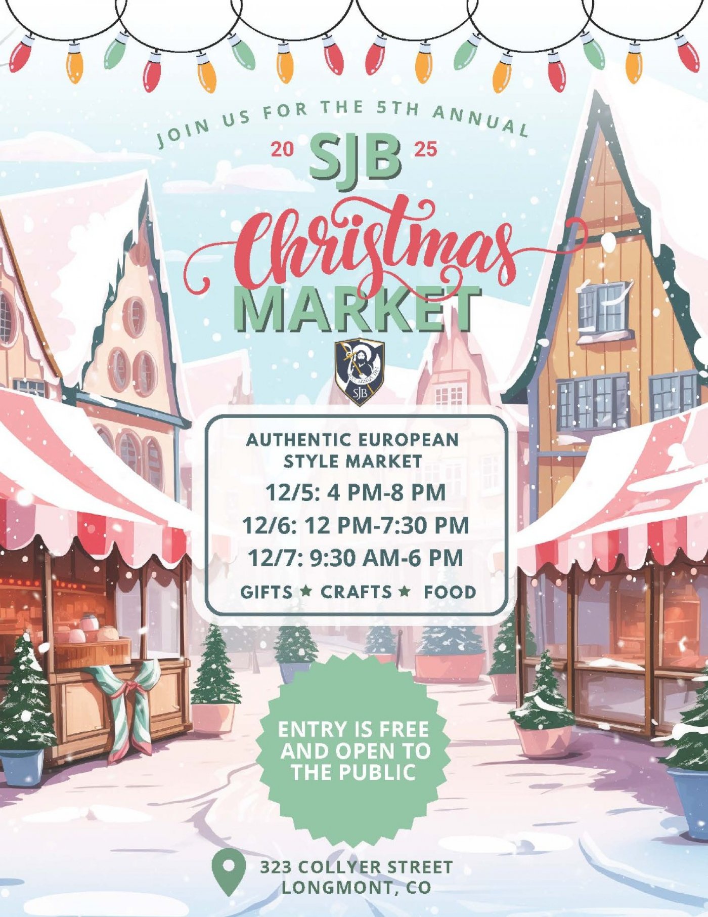 5th Annual SJB Christmas Market