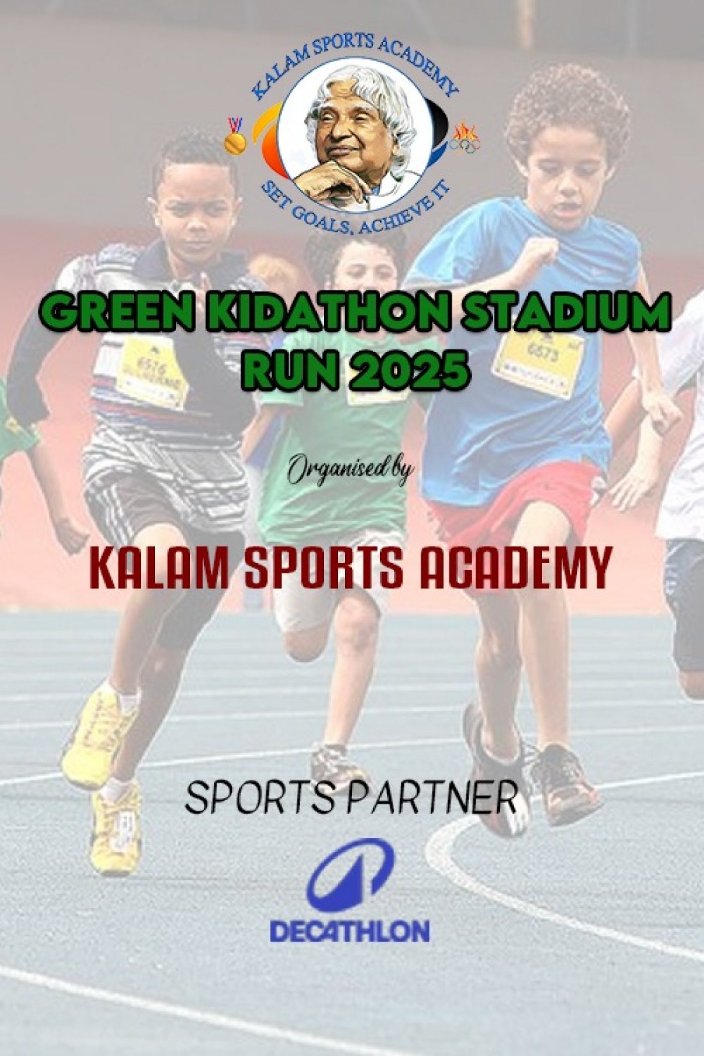 Green kidathon stadium run 2025