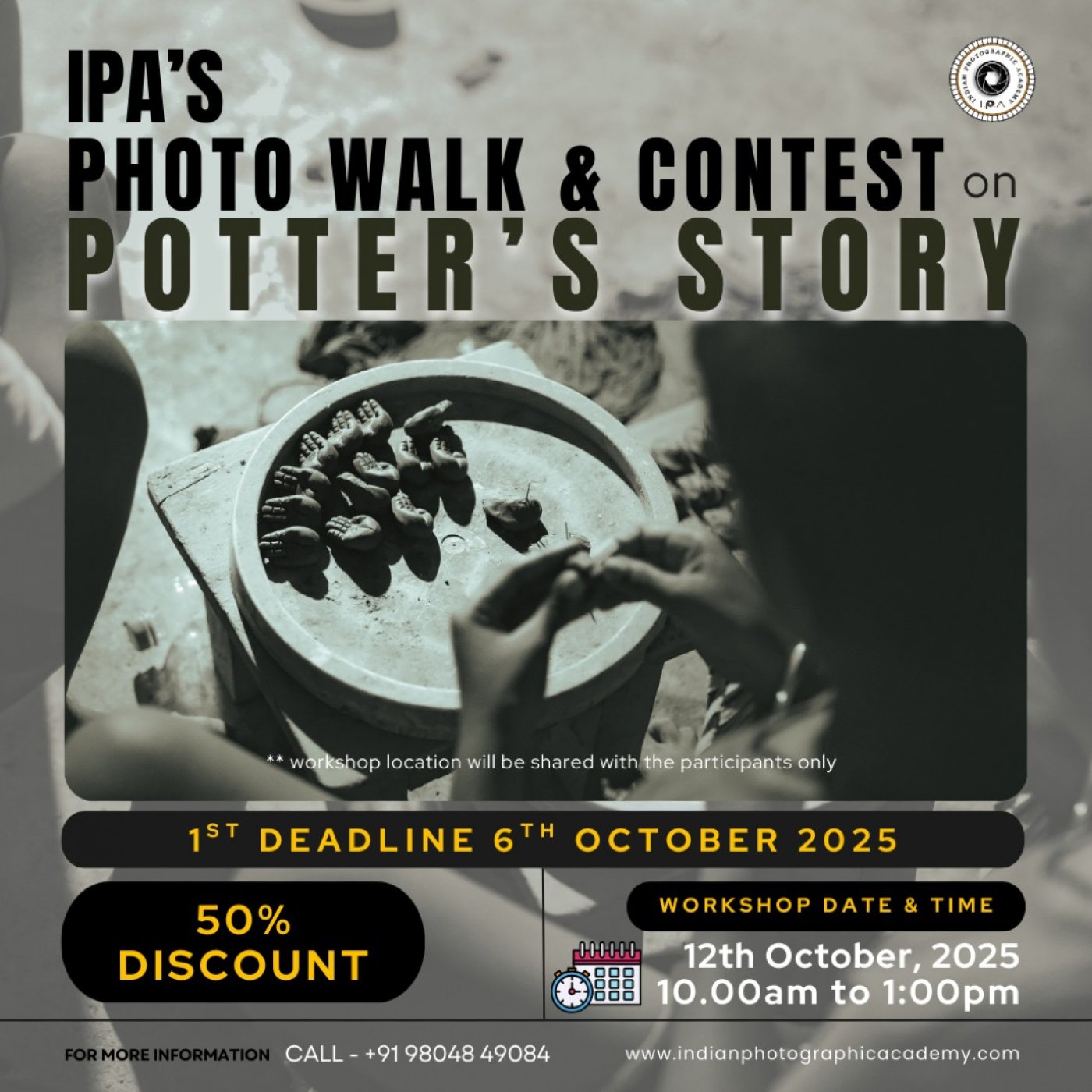 Potter\u2019s Story - A Photowalk cum Contest by IPA