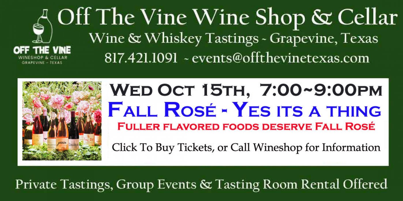 WOW! Autumn Ros\u00e9 Wines ~ Fuller Fall Foods Deserve Them!!