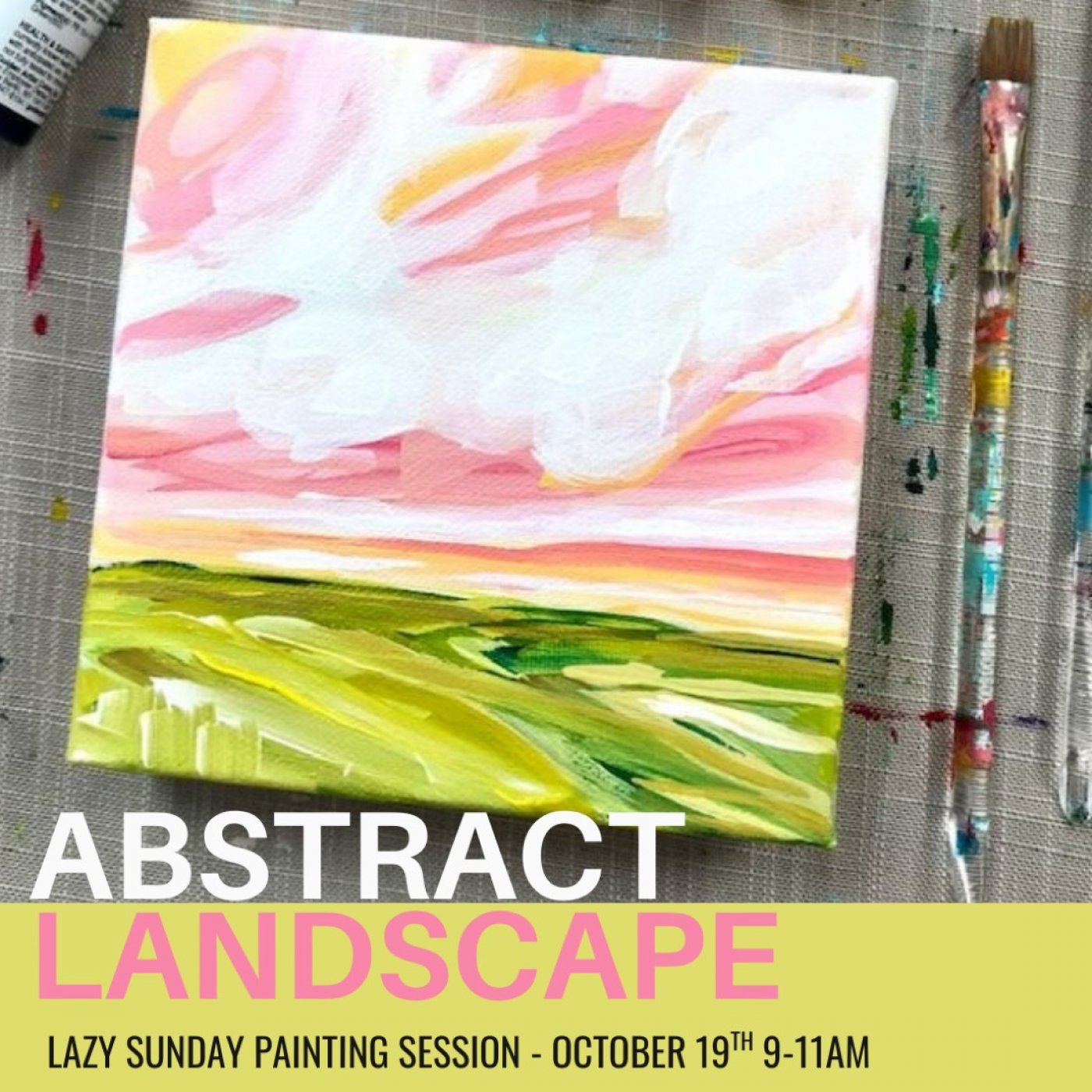Abstract Landscape Acrylic Painting Class