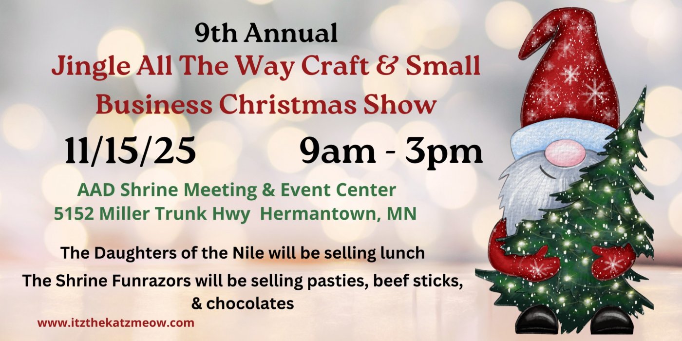 9th Annual Jingle All The Way Craft & Small Business Christmas Show