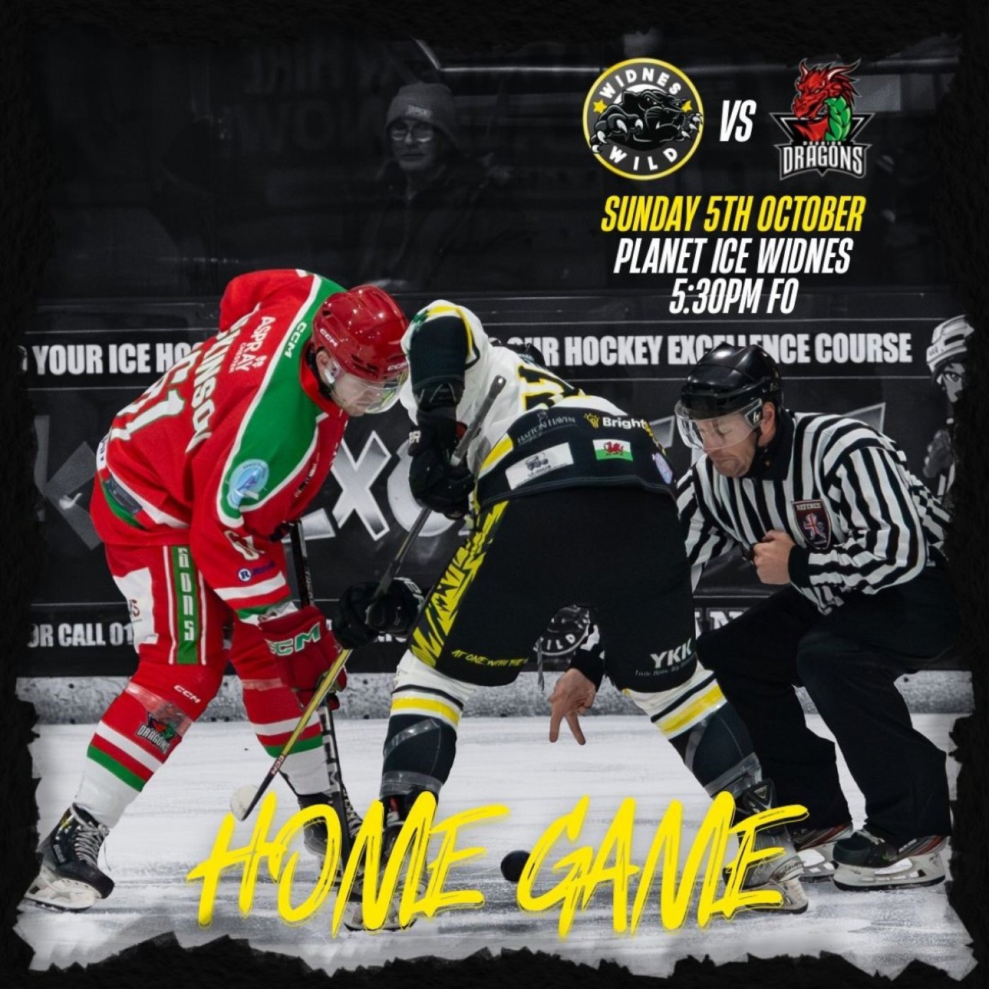 YKK Widnes Wild vs Deeside Dragons Ice Hockey Game! Sunday 5th October @ 5:30PM
