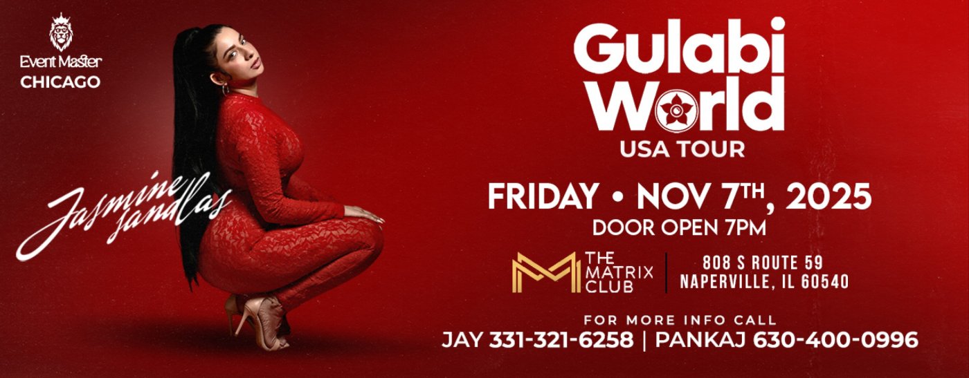 Jasmine Sandals Gulabi World Tour Chicago