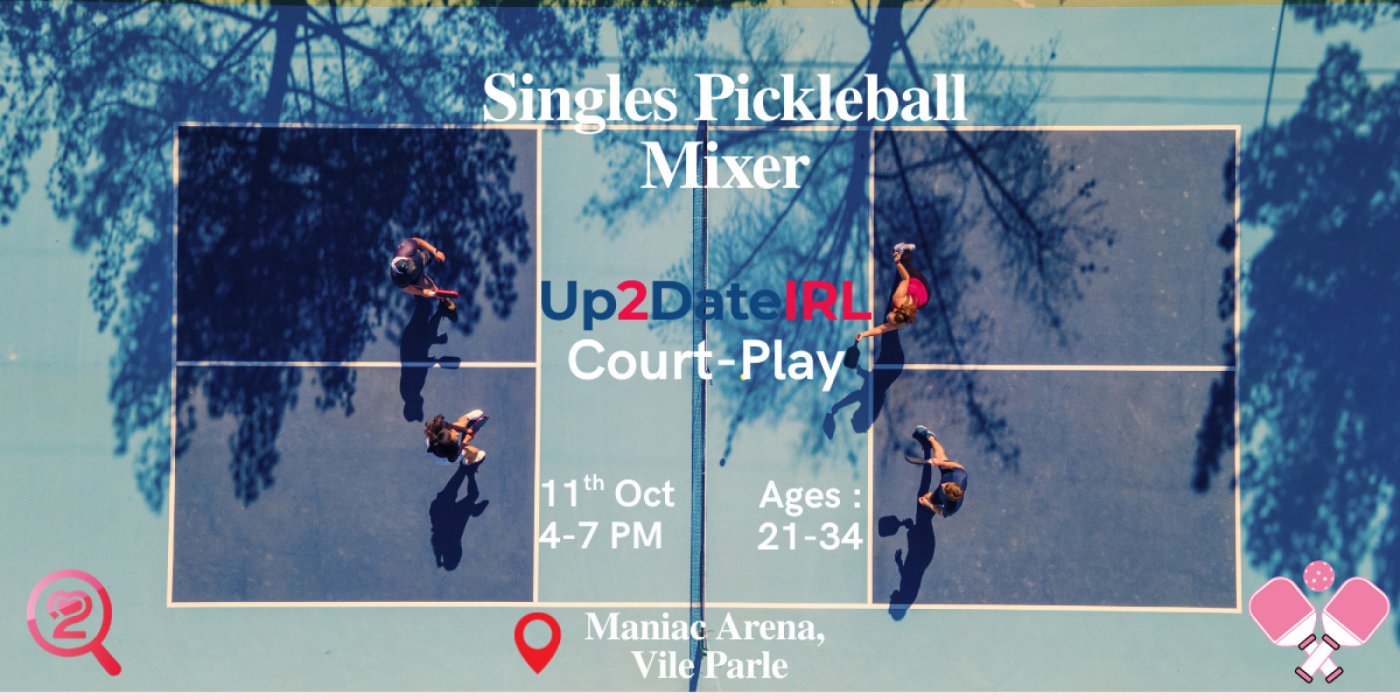 Singles' Pickleball Mixer - Up2DateIRL Court-play