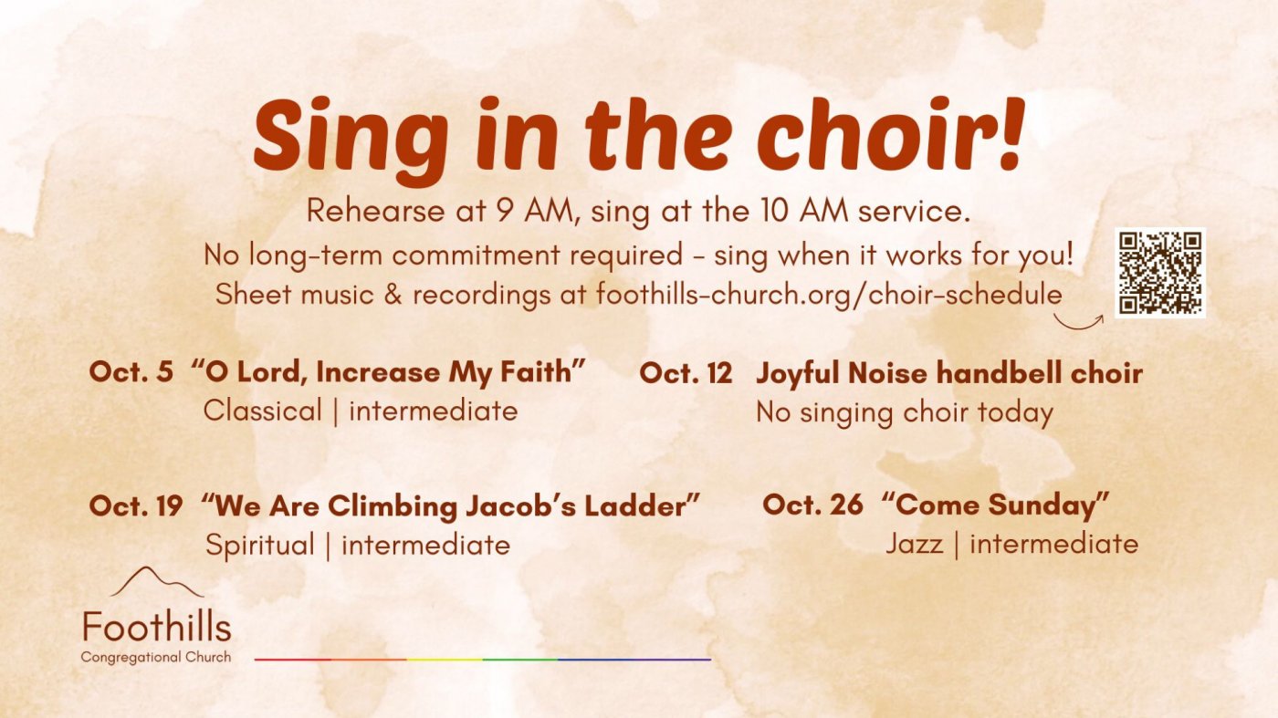 Sing in the choir
