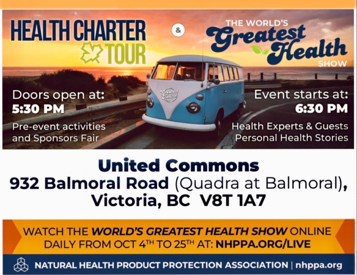 Victoria Launch for Cross-Country Natural Products Protection Tour