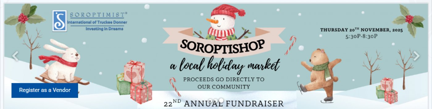 SoroptiShop Holiday Artisan Craft Faire