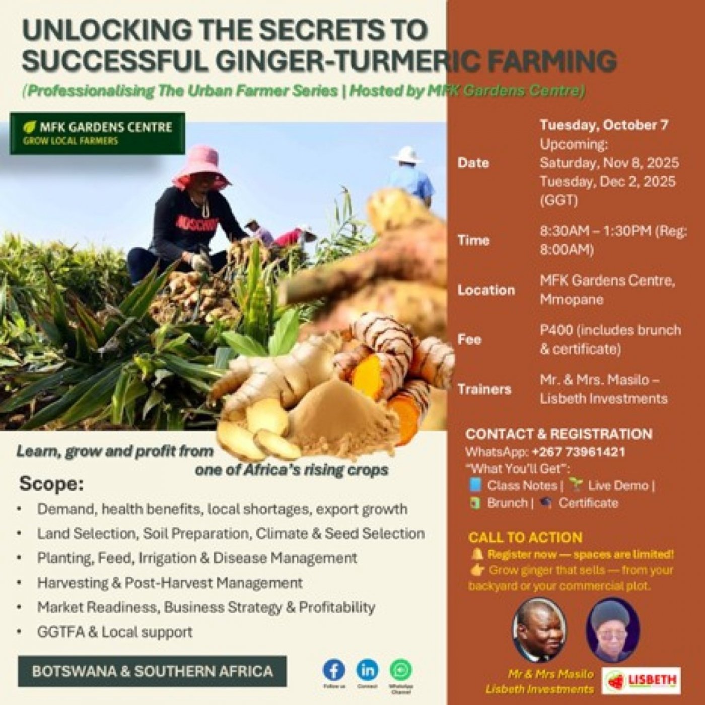 Ginger & Turmeric Farming Workshop