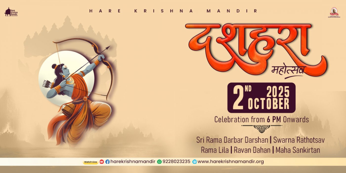Dussehra Festival at Hare Krishna Mandir Ahmedabad