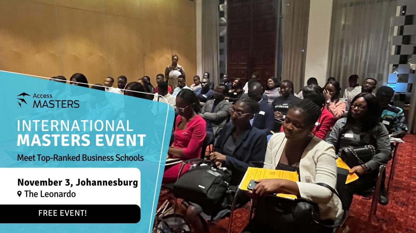MEET TOP INTERNATIONAL BUSINESS SCHOOLS ON 3rd NOVEMBER IN JOHANNESBURG