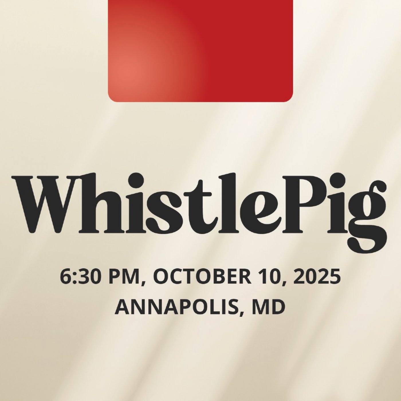 WhistlePig Tasting Dinner