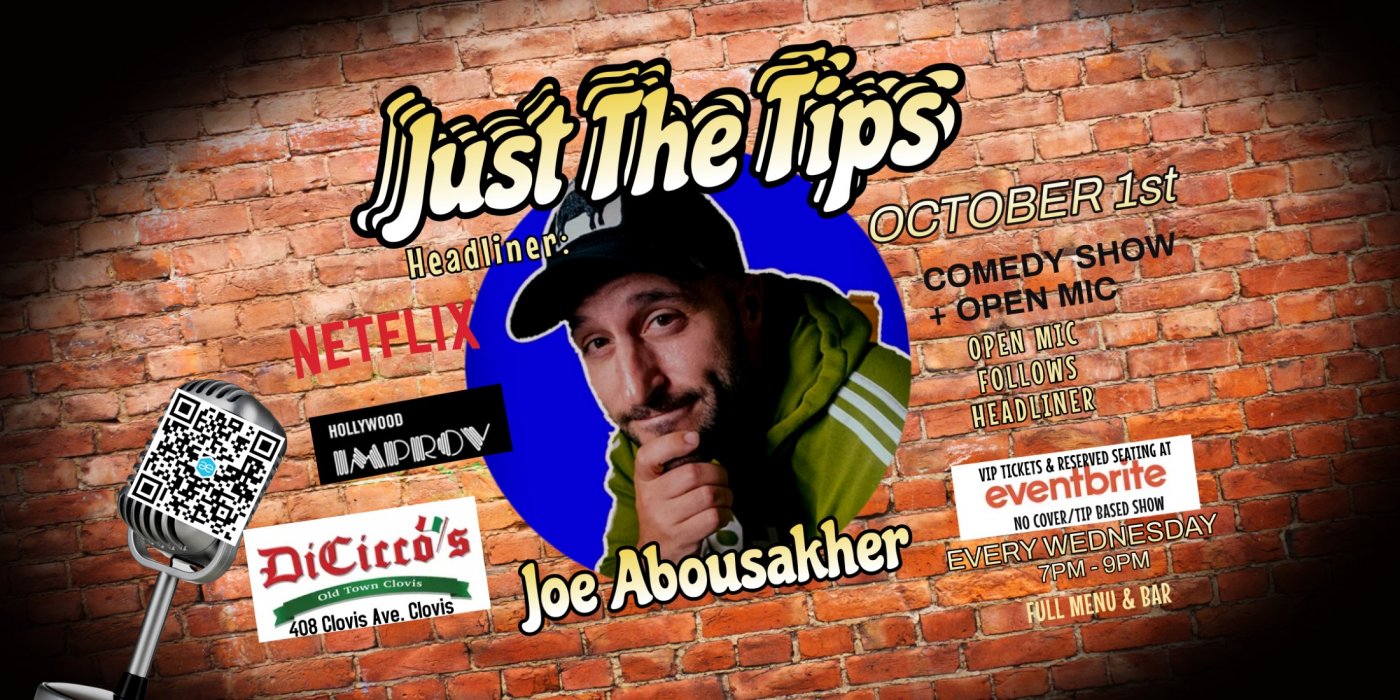 Just The Tips Comedy Show headlining  Alvin Duke + Open Mic