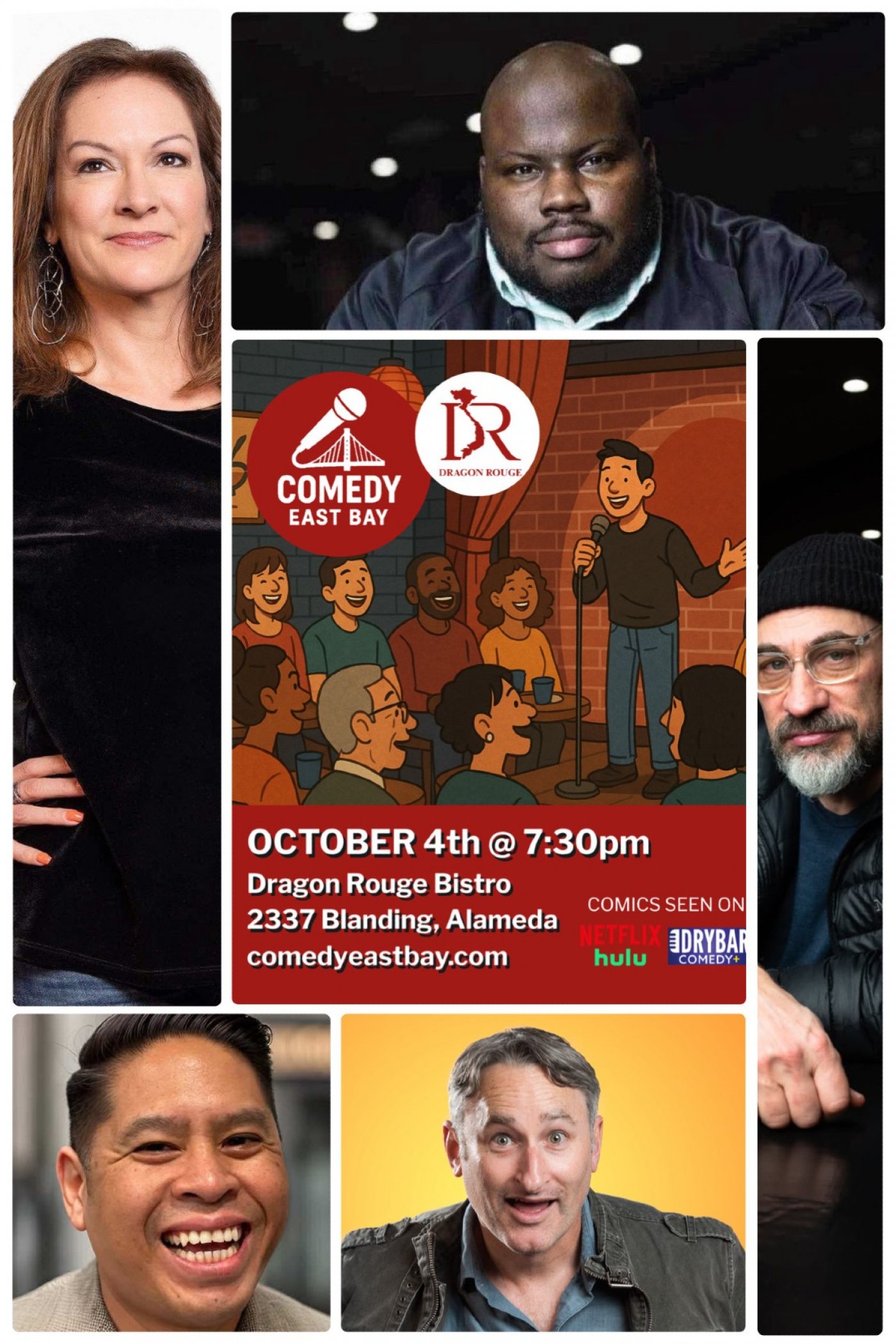 Comedy East Bay at Alameda's Dragon Rouge
