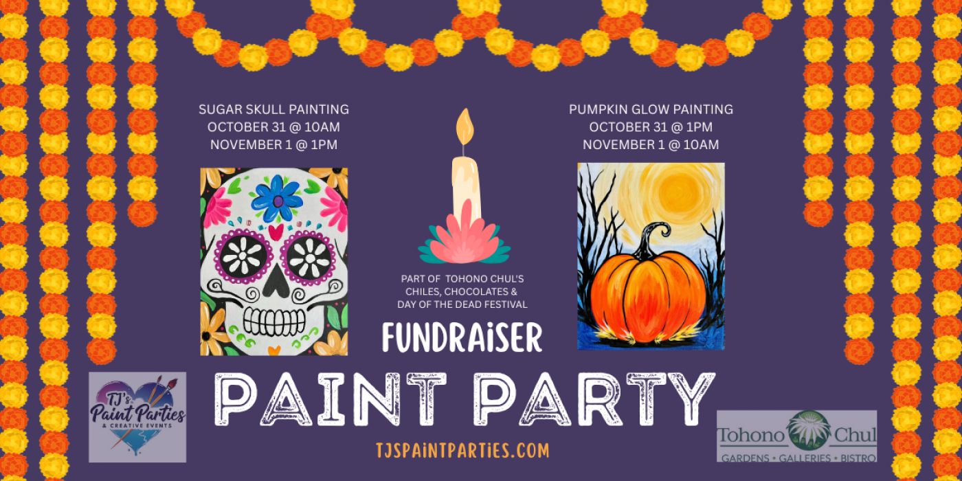 10AM (10\/31) Sugar Skull Fundraiser Paint Party \u2013 Chiles, Chocolate & Day of the Dead Festival