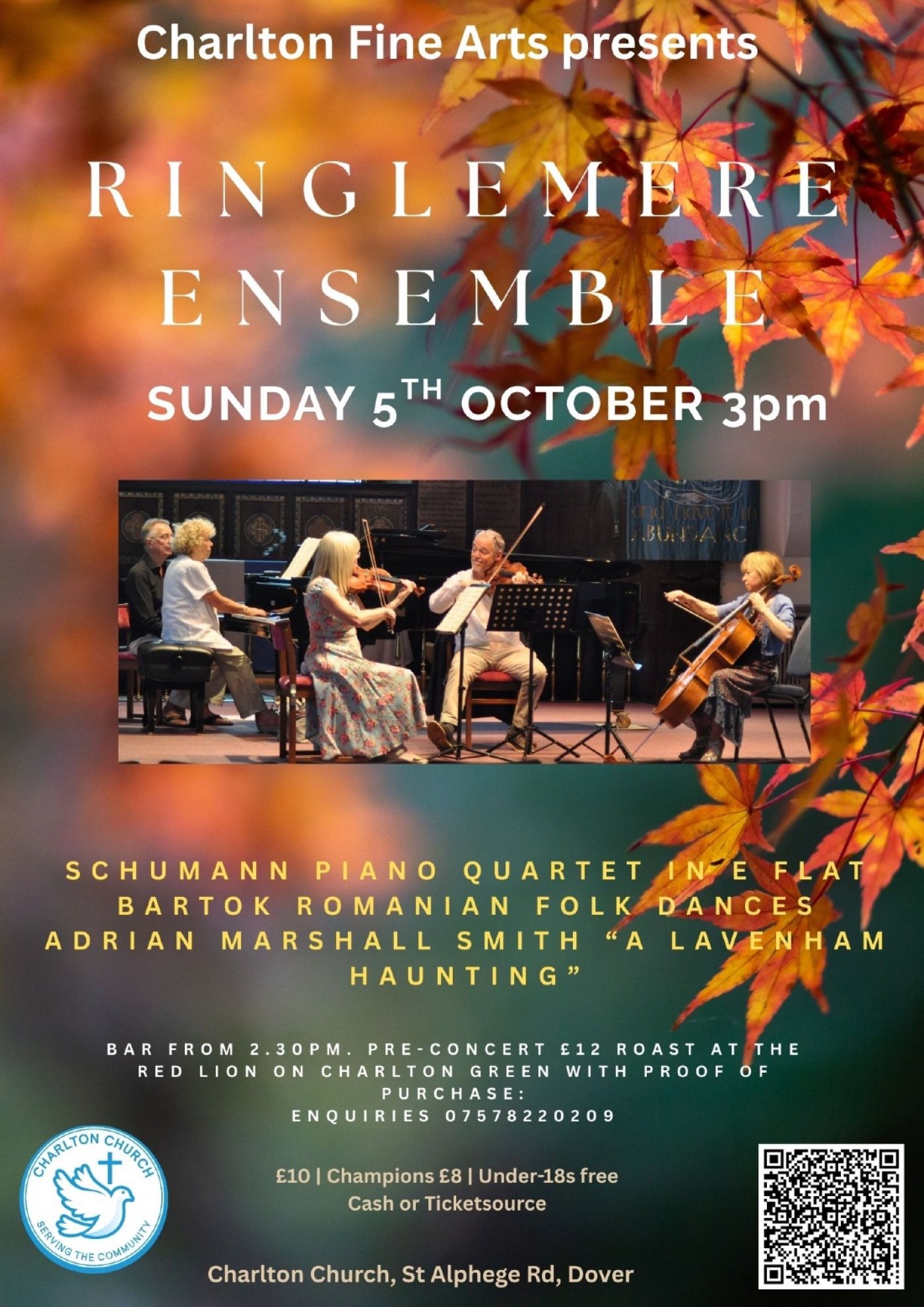 THE RINGLEMERE ENSEMBLE presented by CHARLTON FINE ARTS DOVER