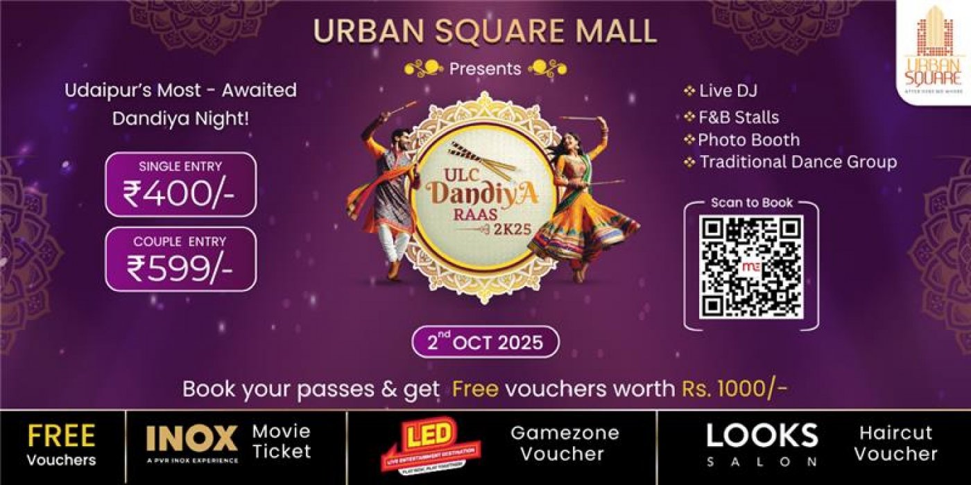 ULC Dandiya Raas 2K25 at Urban Square Mall, Udaipur