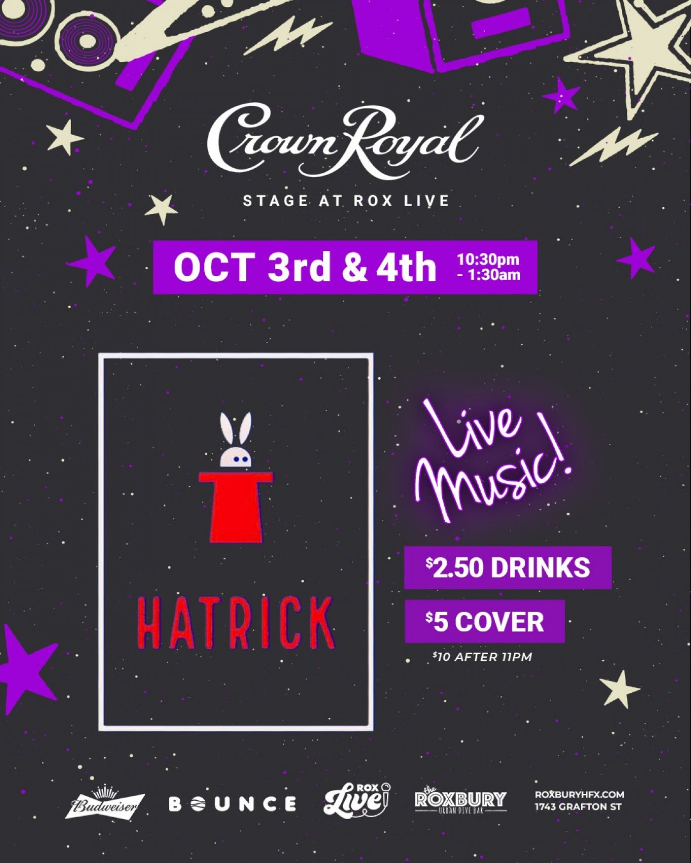 Rox Live Hatrick