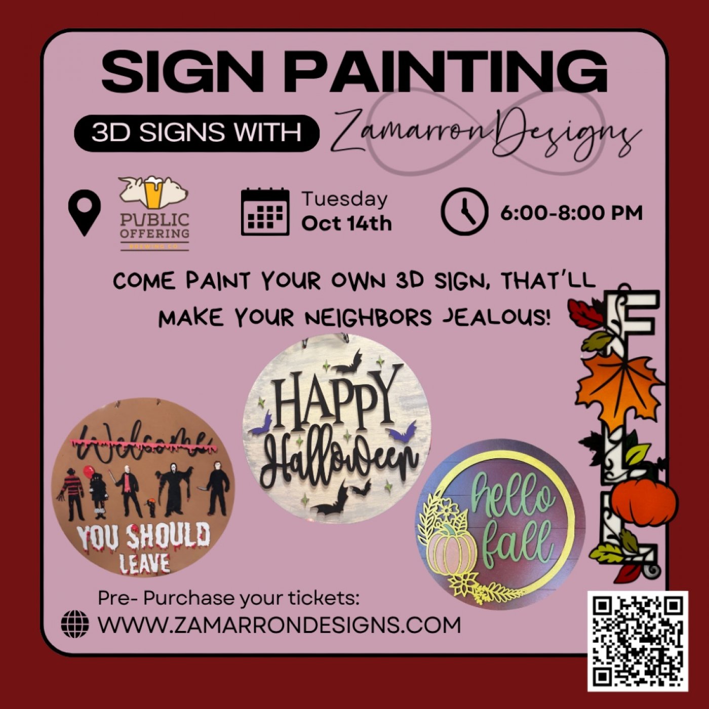 Public Offering Brewing CO - 3D Sign Painting Make-N-Take