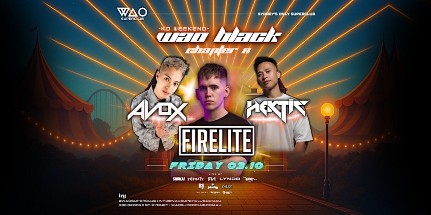 FRI 3 OCT - WAO BLACK @ IVY