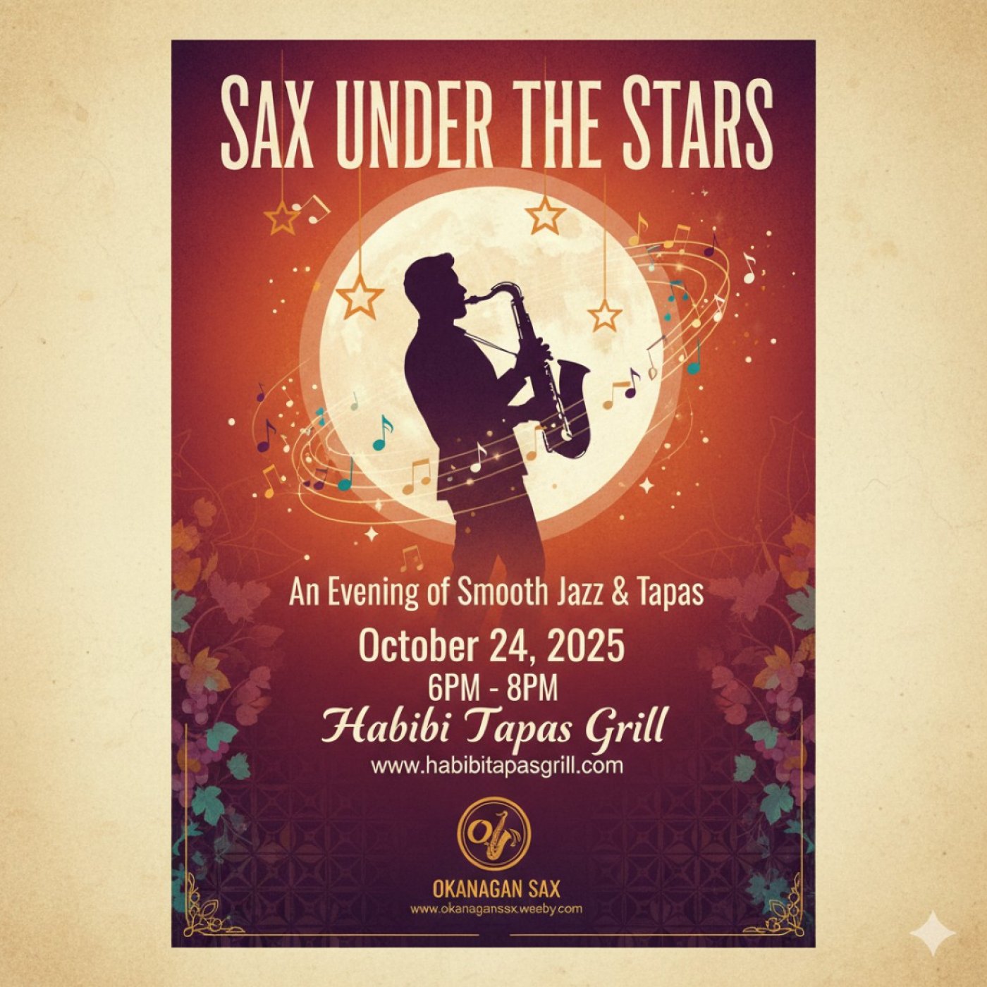 Okanagan Sax - Live Show at Habibi Tapas Grill