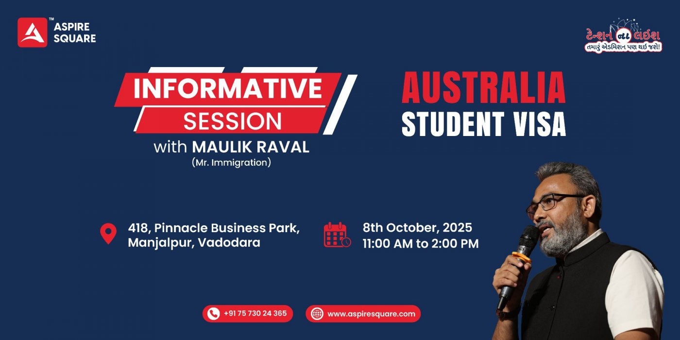 Informative Session on AUS Student Visa for Parents in Vadodara