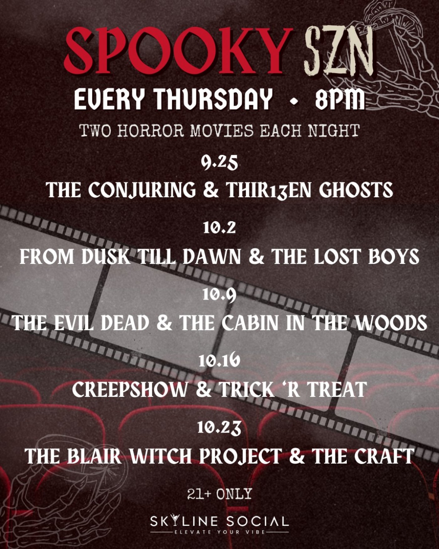 Spooky SZN at Skyline Social 