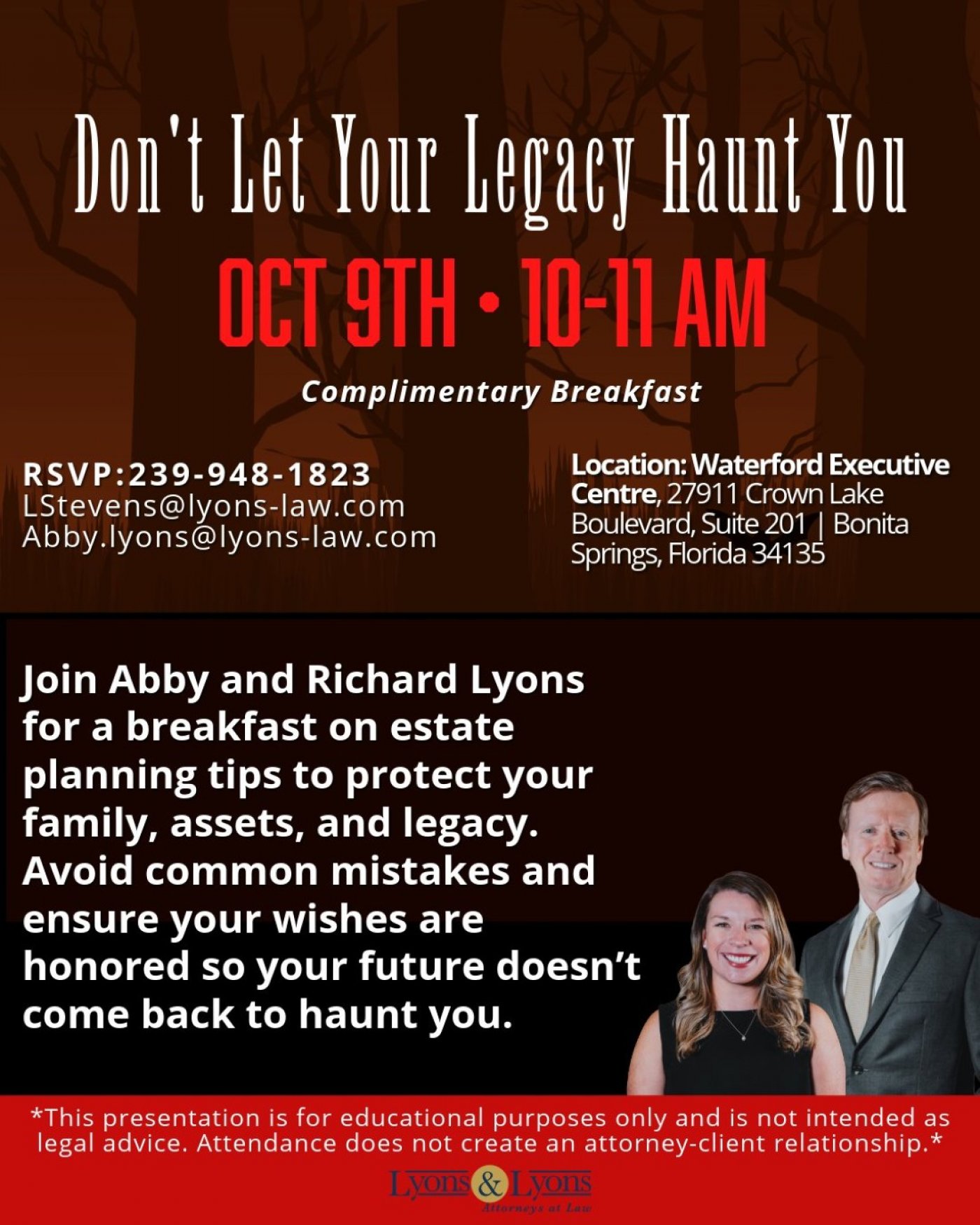 Don't Let Your Legacy Haunt You
