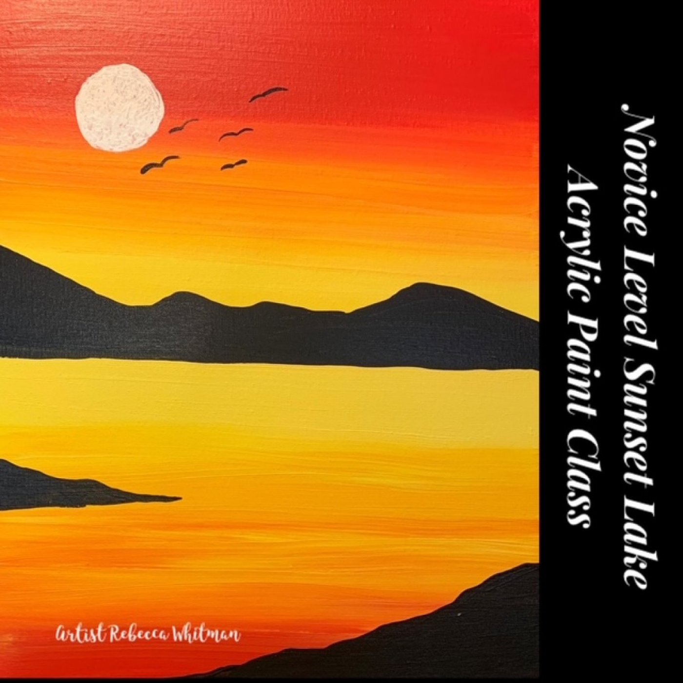 Beyond the Spectrum Art Program - Sunset Lake Acrylic