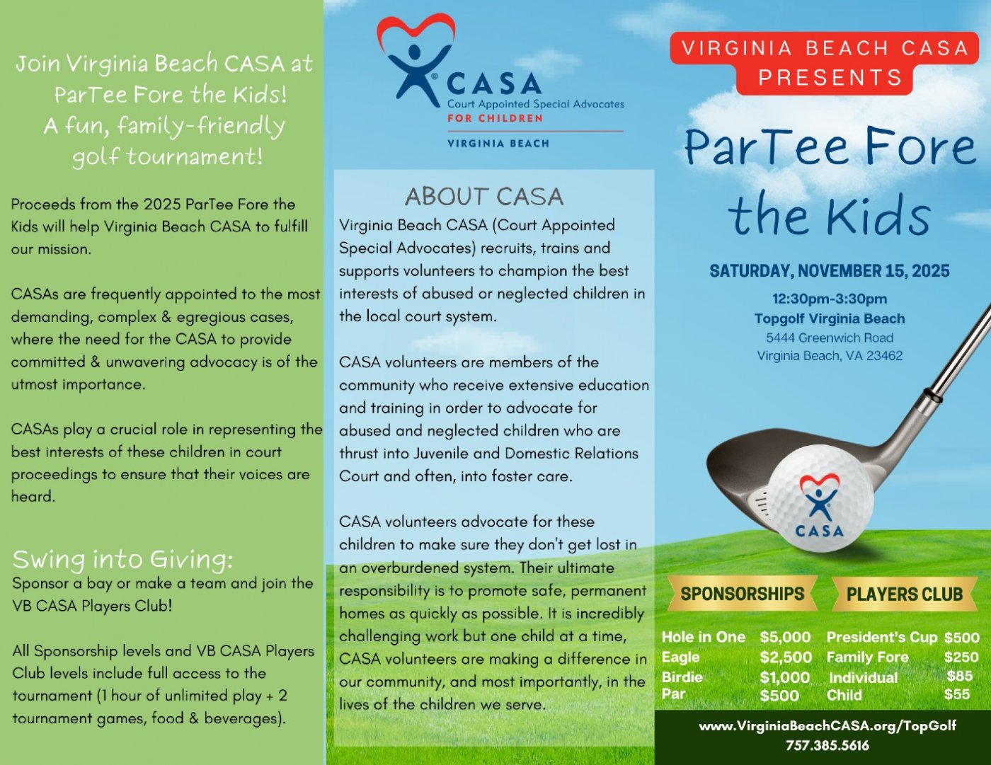 Virginia Beach CASA ParTee Fore The Kids Topgolf