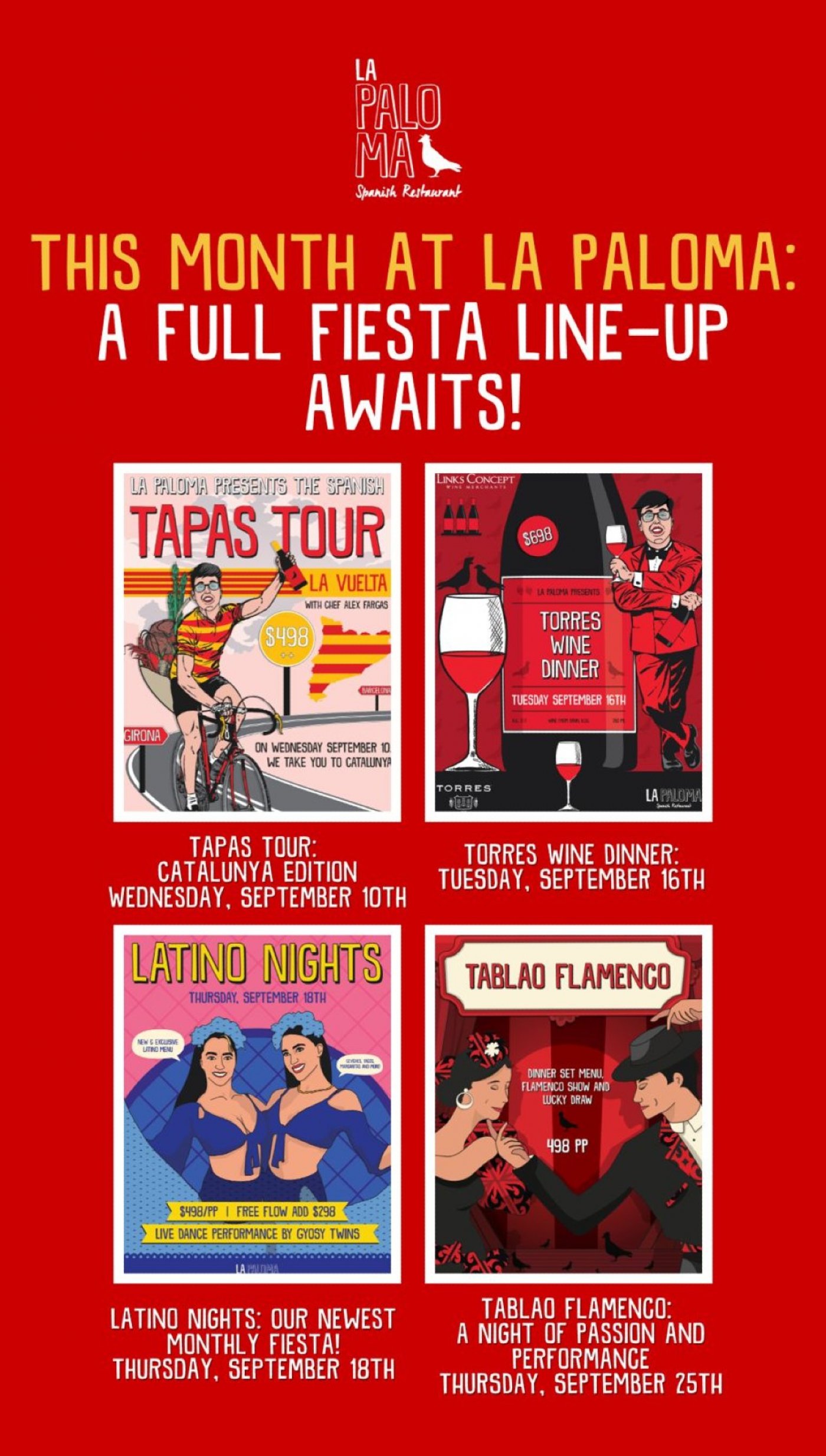 La Paloma's September Events