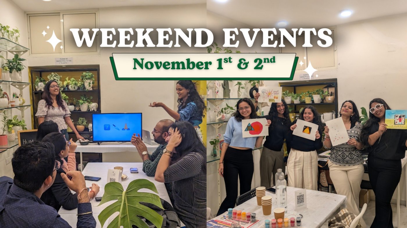 Weekend Events at CPL, Naranpura (November 1st & 2nd)